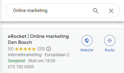 Sterren Google Maps