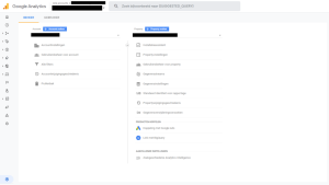 Google Analytics instellingen