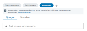 Linkedin persoonlijk profiel adverteren