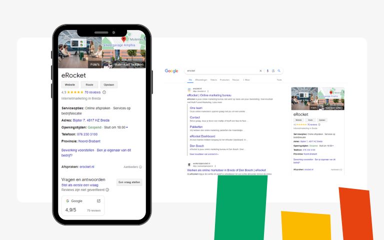 Google Business profiel van eRocket