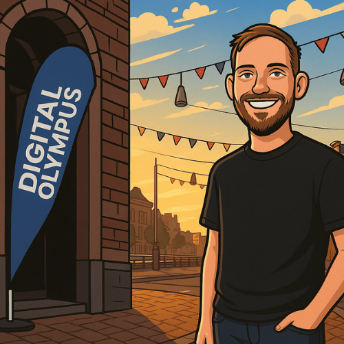 Hidde op aanwezig tijdens Digital Olympus in Amsterdam