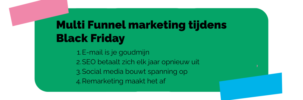 Multi Funnel marketing tijdens black friday